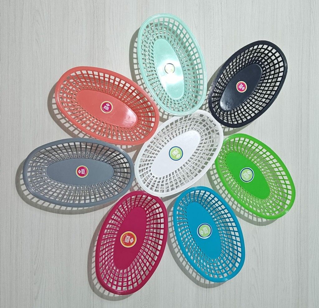 PANERA OVAL MEDIANA 30 X 19CM - COLORES SURTIDOS