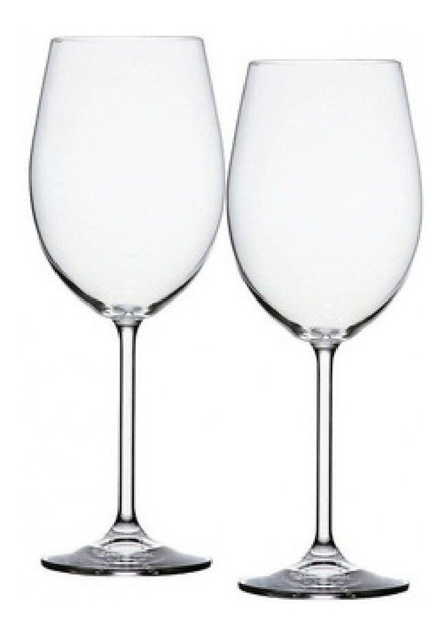 SET X 2 COPONES VINO TINTO 600ML CRYSTAL BOHEMIA