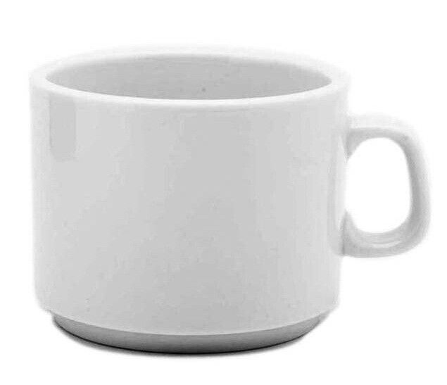 TAZA DE DESAYUNO / CAFE CON LECHE PORCELANA RICONY PRIMERA CALIDAD (5015) - 8.2cm diametro * 7.2cm alto