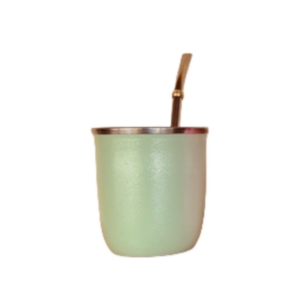 MATE TERMICO ACERO INOXIDABLE - JB BAZAR - VERDE AQUA