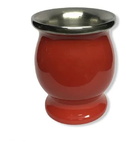MATE TERMICO ACERO INOXIDABLE CRIOLLO - JB BAZAR - ROJO