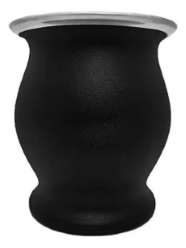 MATE TERMICO ACERO INOXIDABLE CRIOLLO - JB BAZAR - NEGRO TEXTURADO