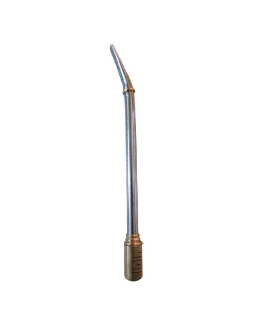 BOMBILLA ACERO INOX TAMBOR URUGAYO (BRONCE) DOBLE CAÑO (doble caño tambor)