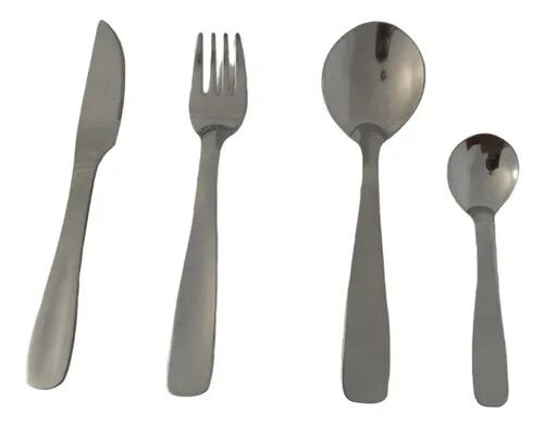 SET JUEGO DE CUBIERTOS 24u CAROL LISOS, 6 TENEDORES + 6 CUCHILLOS + 6 CUCHARAS DE MESA + 6 CUCHARAS DE TE