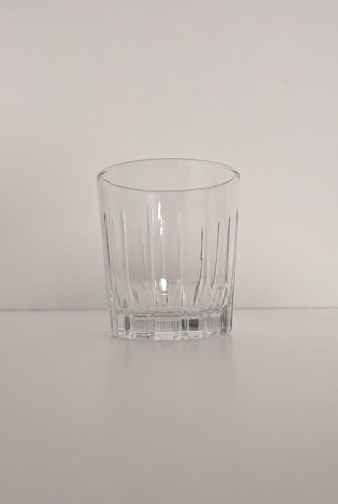 VASO WHISKY FACETADO 350ML MADRID