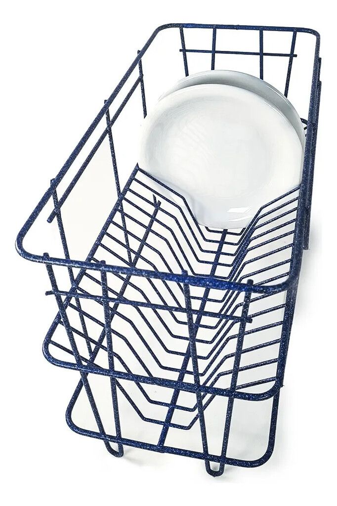 CAJON DE ALAMBRE PLASTIFICADO PARA 20u. DE  PLATOS DE 19cm. (227) APILABLES