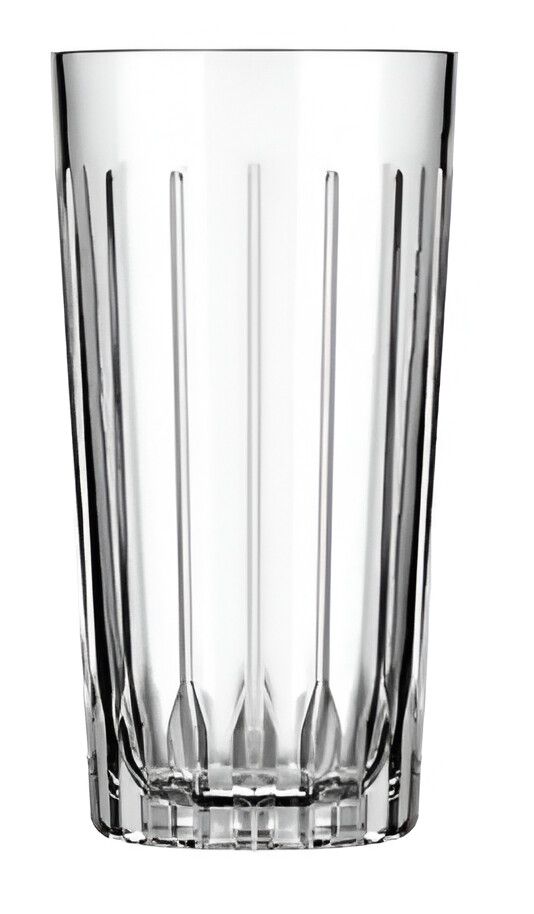 VASO VIDRIO FACETADO TRAGO LARGO 395ML MADRID